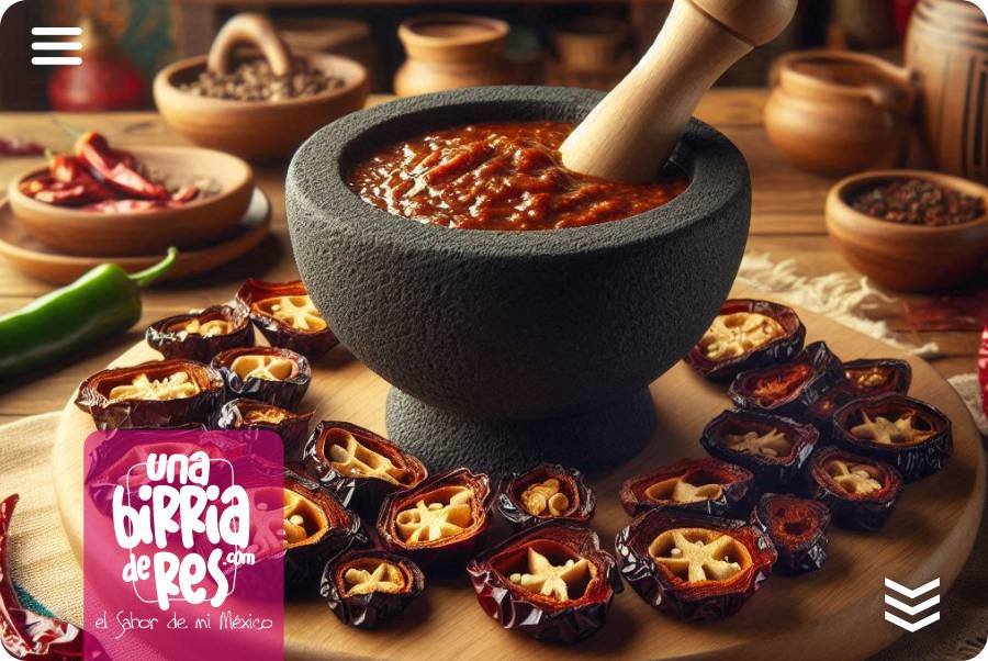 IMAGEN - UnaBirriaDeRes Com - salsa de chile cascabel - como hacer salsa de chile cascabel - 04